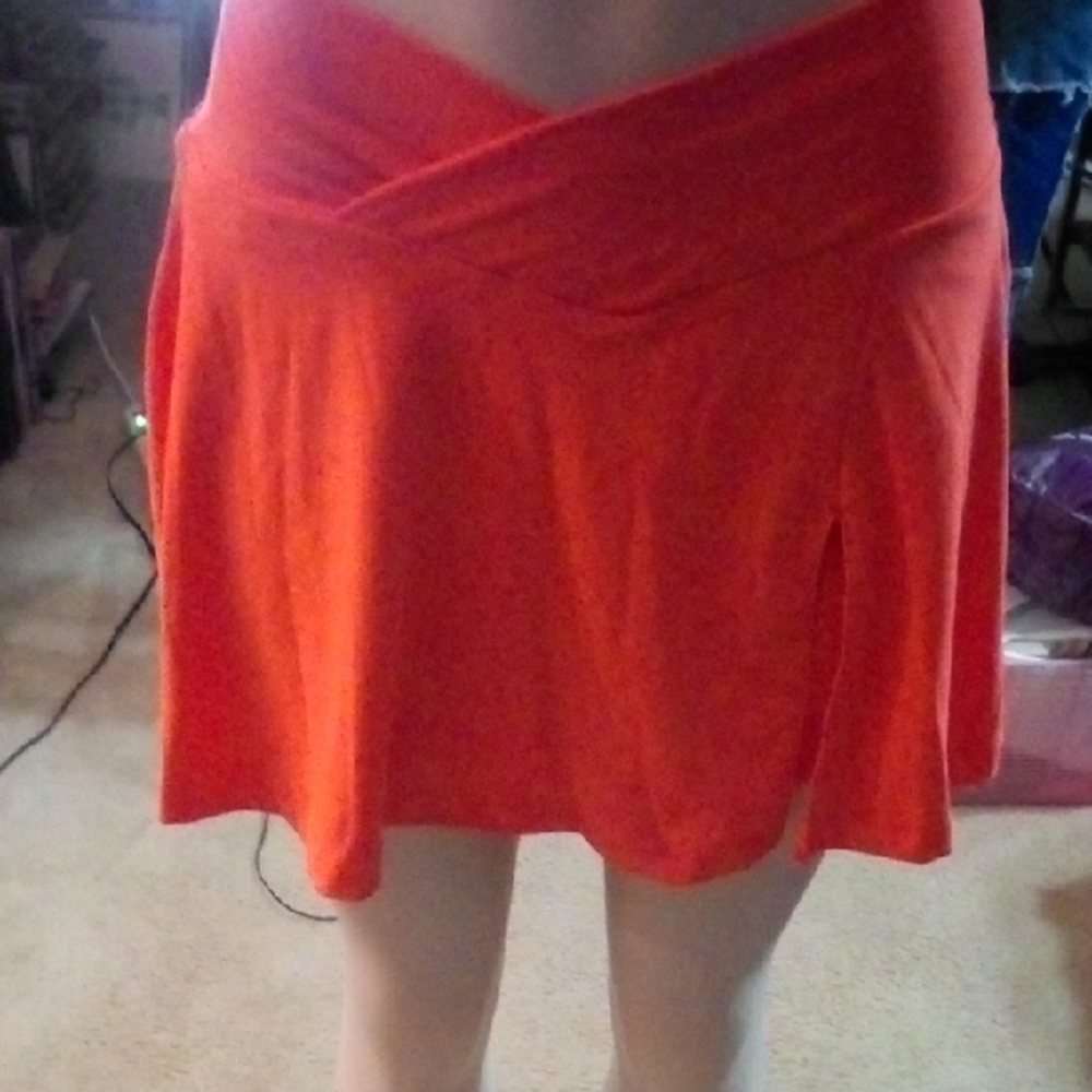 Bold Orange Women's Skater Skirt